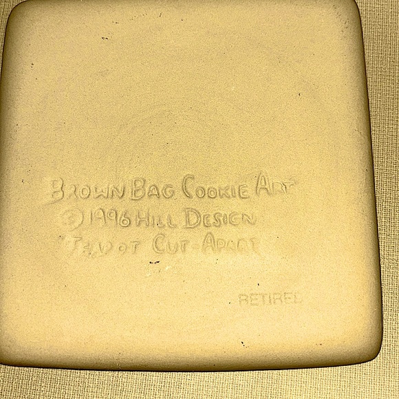 “Brown Bag” Cookie Art 4 Square Teapot Cut-Apart Shortbread Cookie Craft Mold - Picture 2 of 2